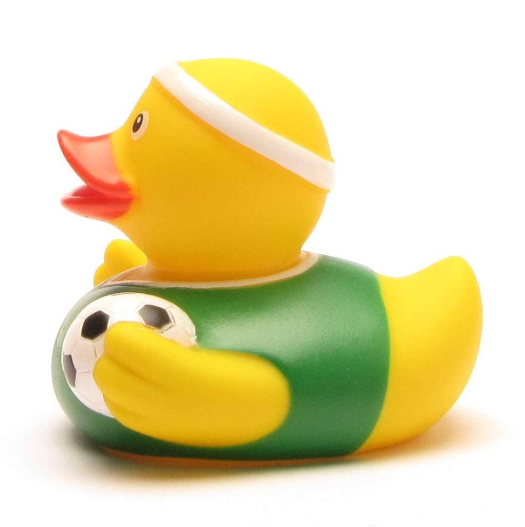 Duckshop Green Jersey Footballer Rubber Duck
