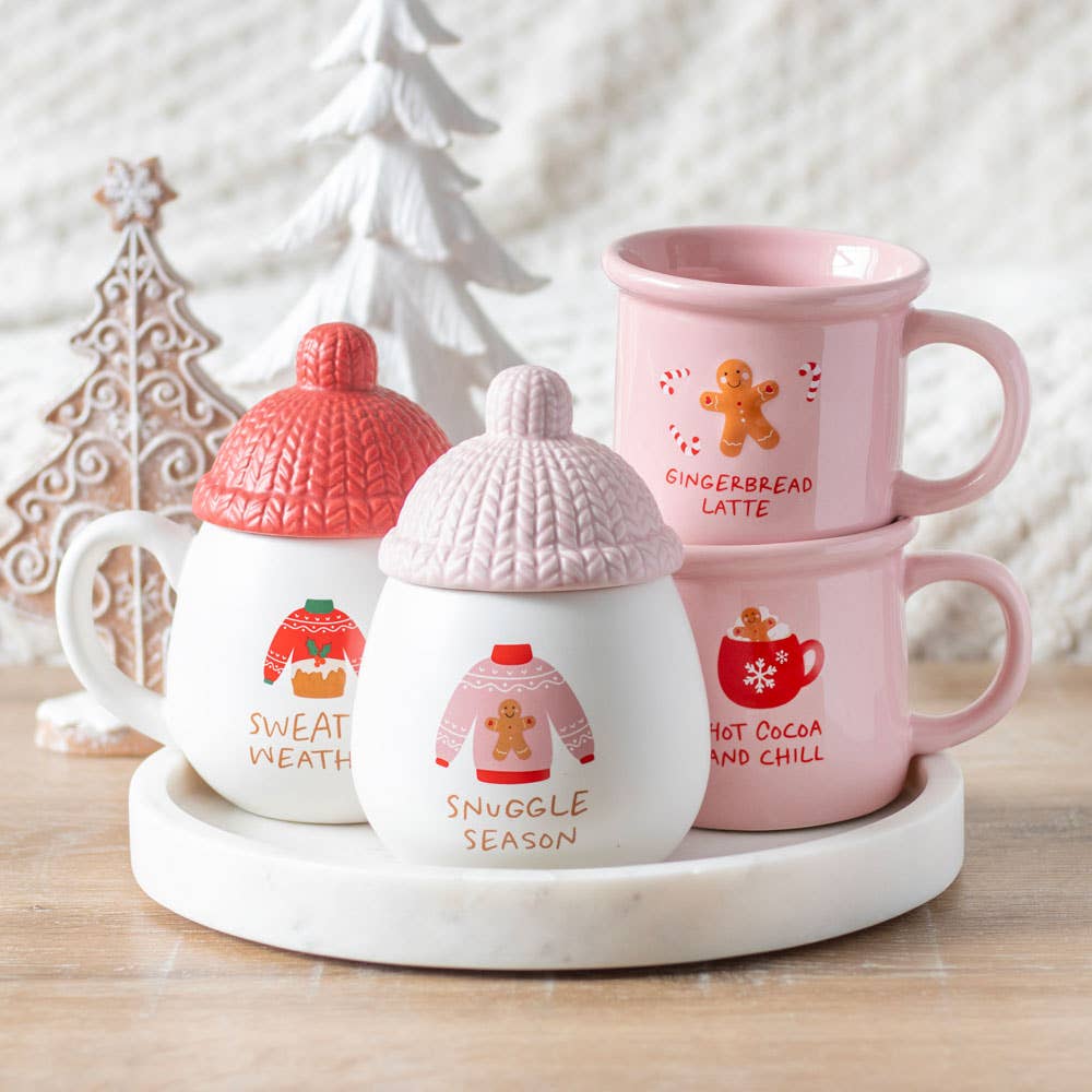 Something Different Sweater Weather Lidded Mug