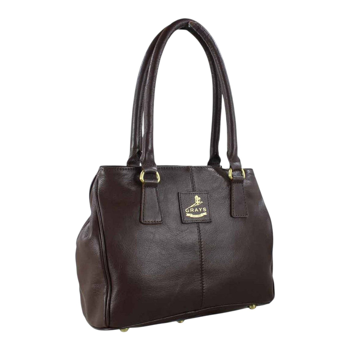 Grays 1922 Sadie Handbag with Snaffle - Brown Leather