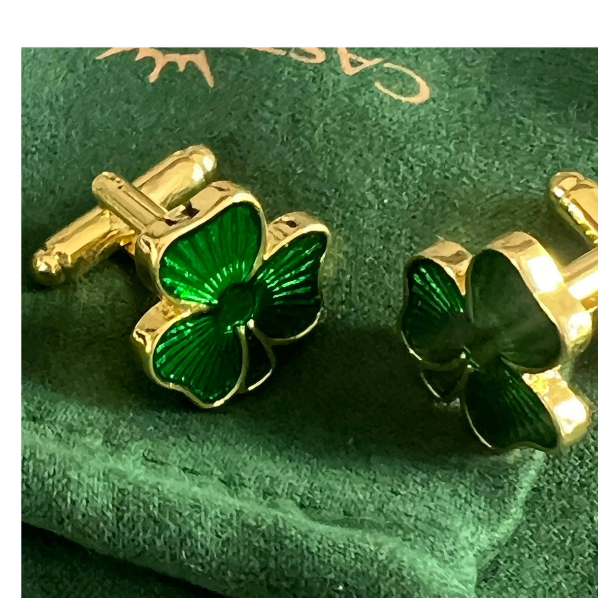 CastleKnock Designs Shamrock Cufflinks