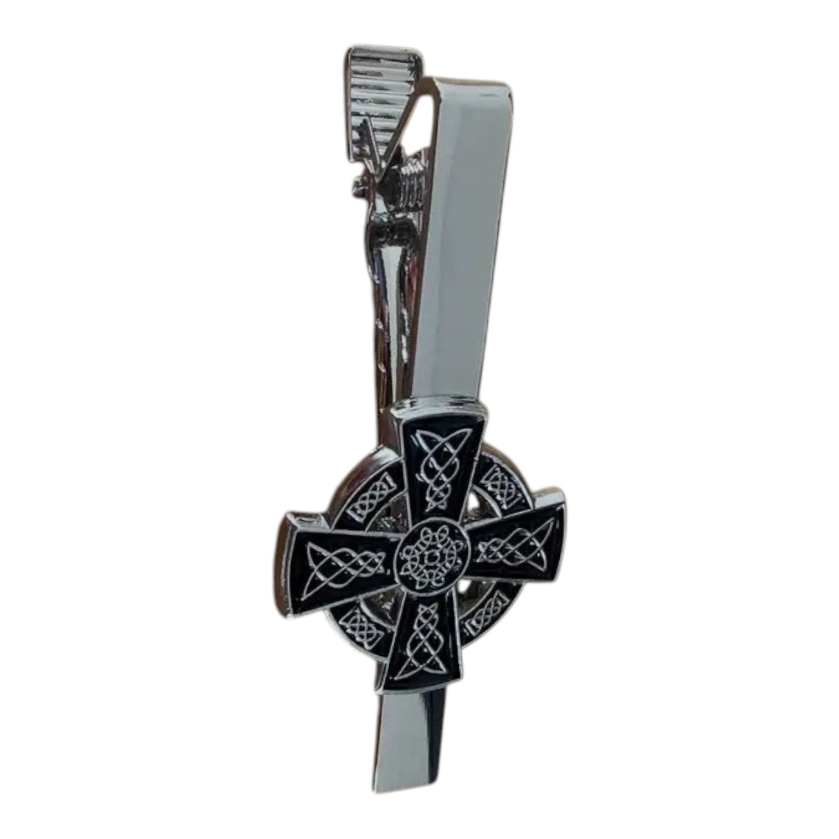 CastleKnock Designs Cross Cufflinks Tie Clip Pin Set