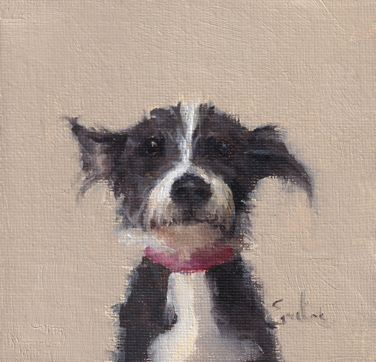 Emeline Watchorn Scruffy Puppy Greeting Card