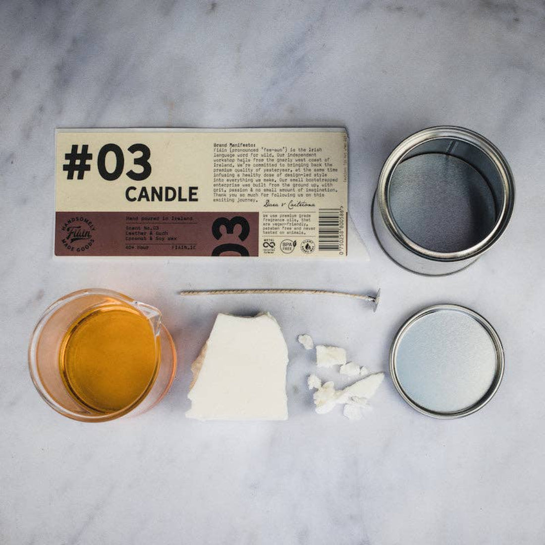 FAIN Candle 03 | Leather & Oudh