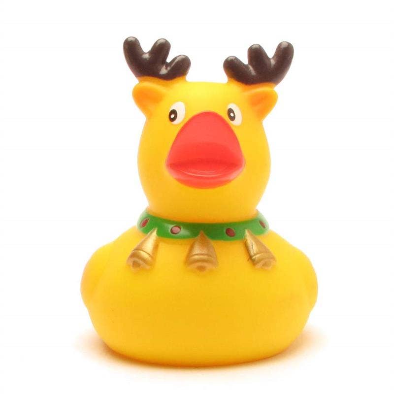 Duckshop Reindeer with Bell Rubber Duck