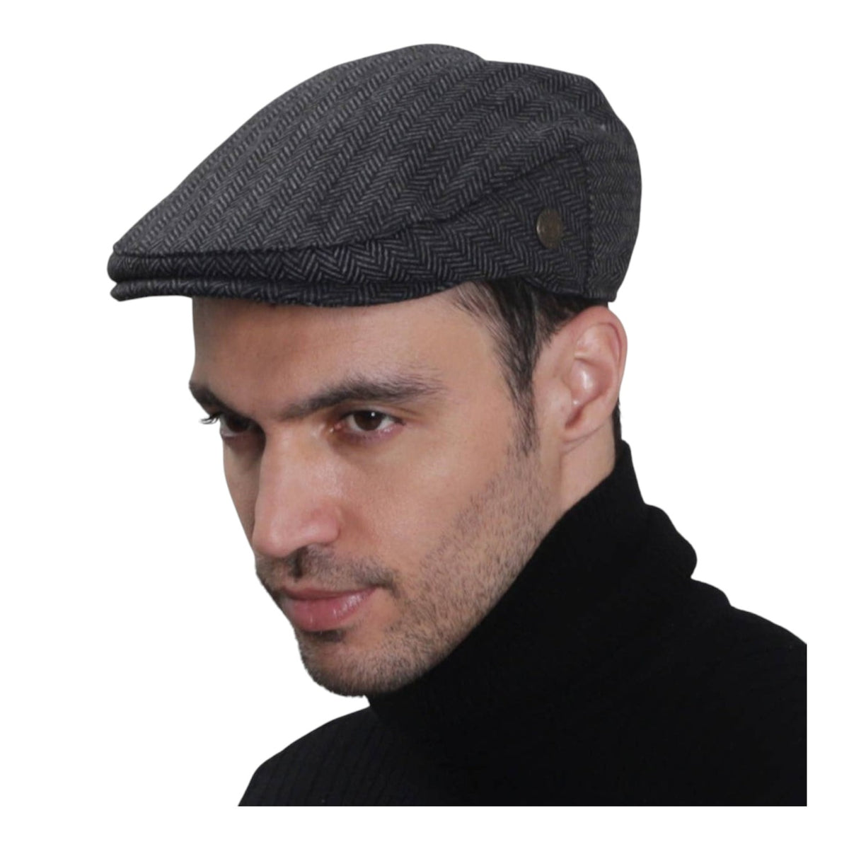 Boru Tweed Cap Grey Herringbone