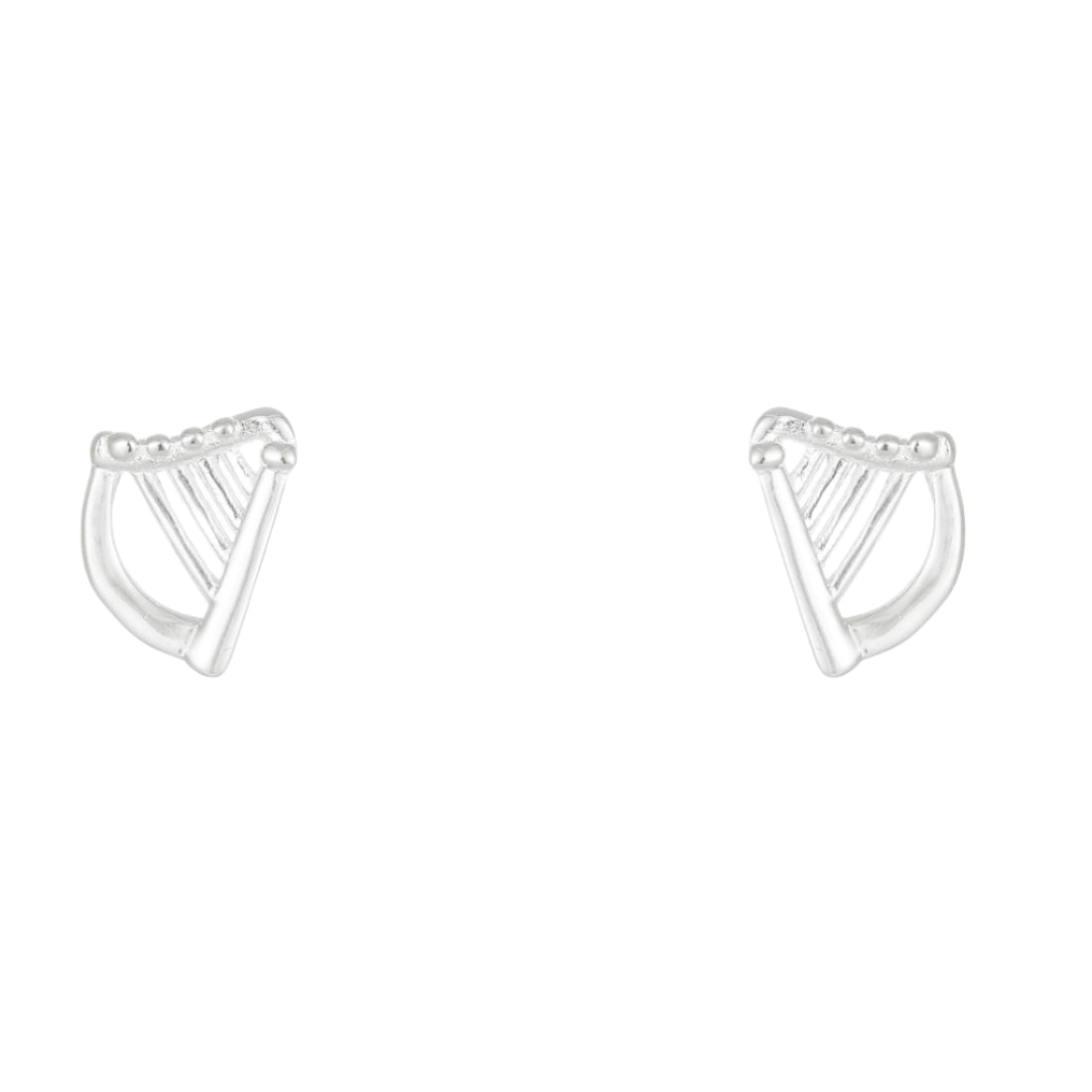 Gra Collection Plain Harp Earrings