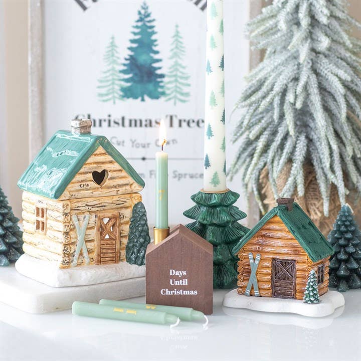 Something Different Winter Cabin Ski Chalet Oil Burner