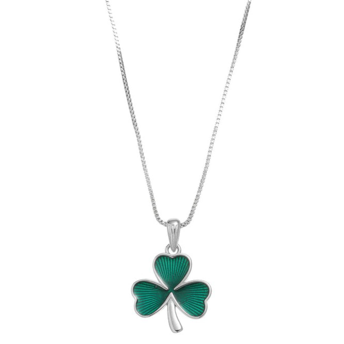 Gra Collection Green Shamrock Necklace