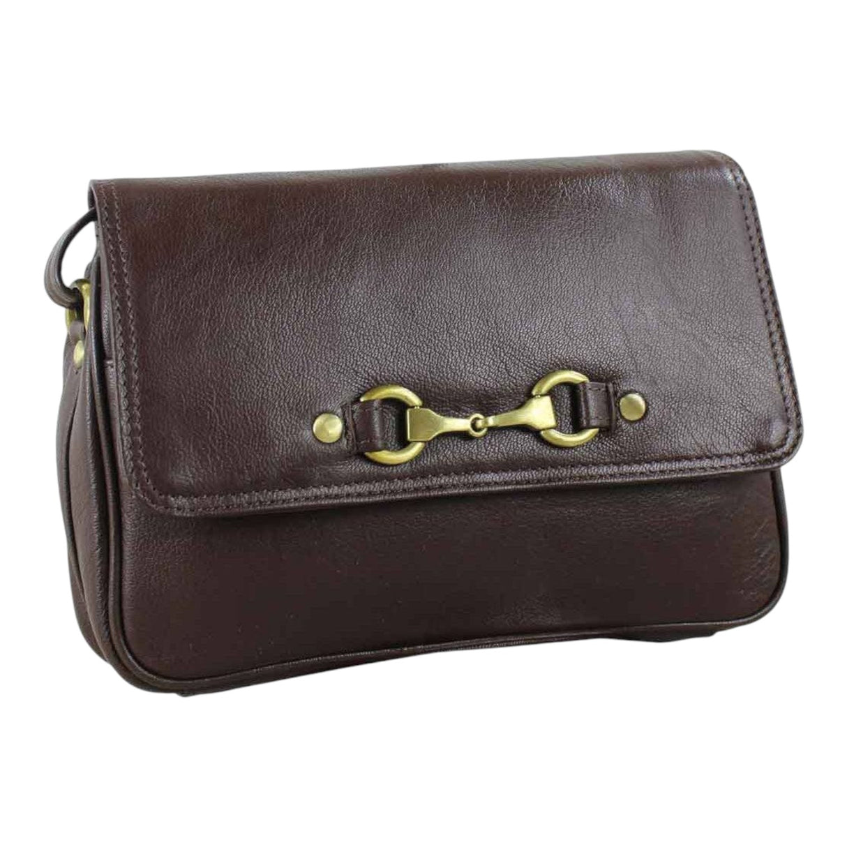Grays 1922 Isla Shoulder Bag with Snaffle - Brown Leather