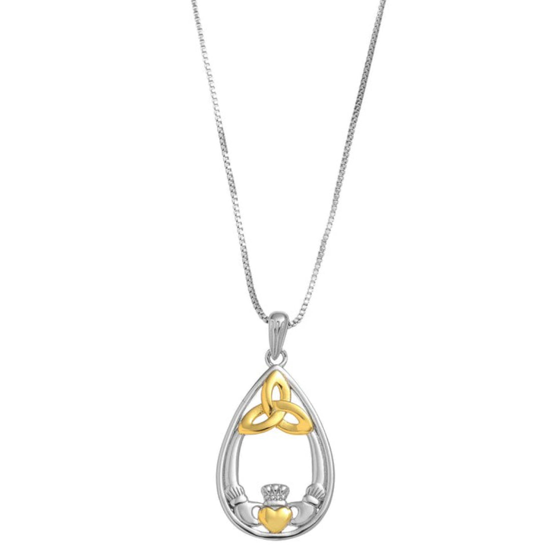 Gra Collection Trinity/Claddagh Necklace