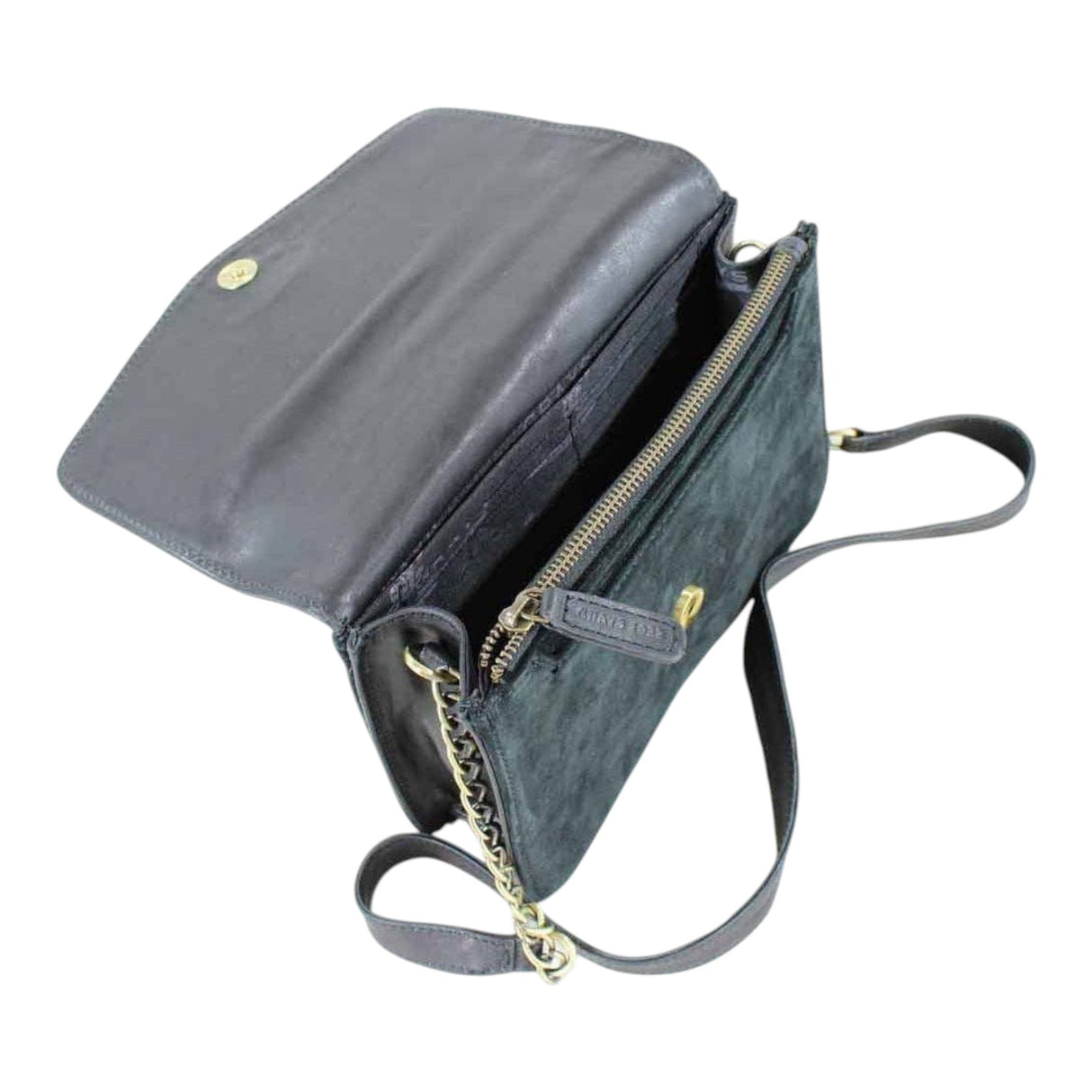 Grays 1922 Emma Evening Bag Black And Suede