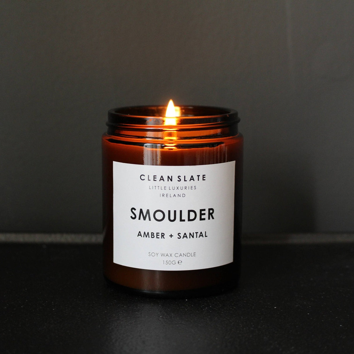 CLEAN SLATE Smoulder Amber Candle