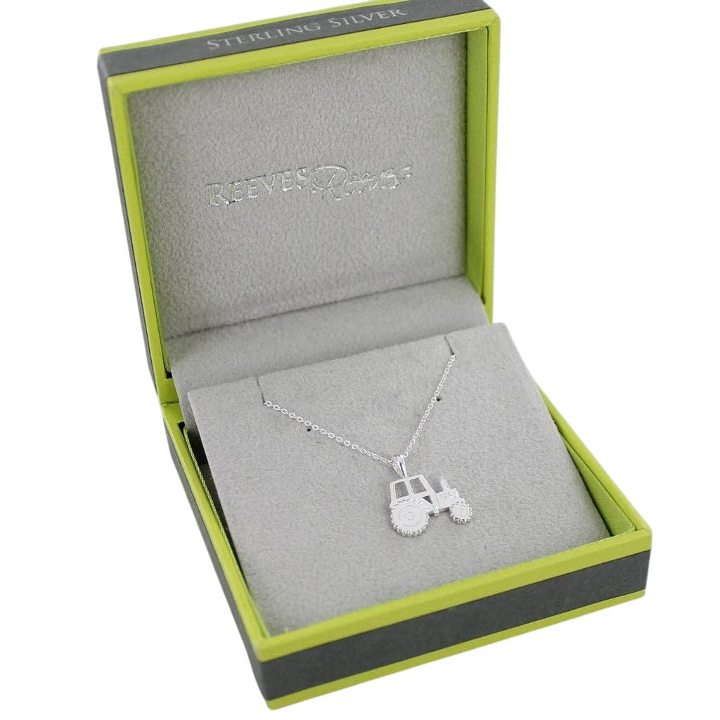 Reeves & Reeves Sterling Silver Tractor Necklace