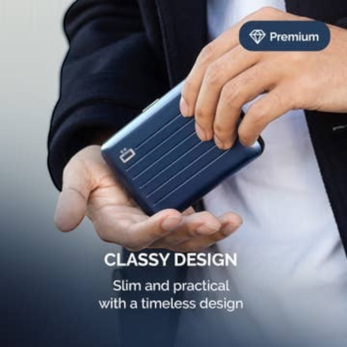 ÖGON Smart Case Oslo Aluminum Card Holder