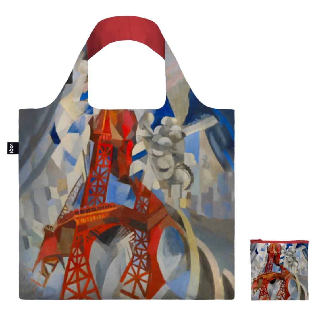 LOQI Red Eiffel Tower Recycled Bag