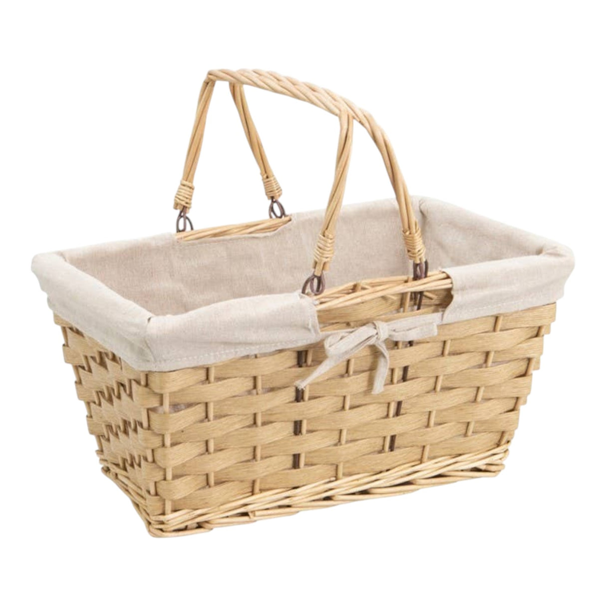 Deffrennes Rectangular Natural Wicker Basket