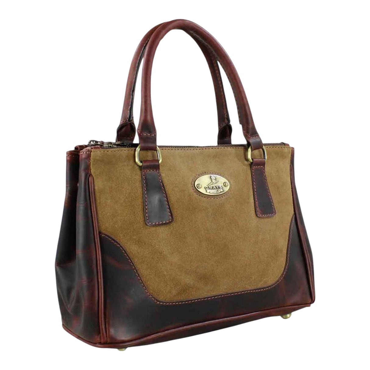 Grays 1922 Jodie Handbag Brown and Suede