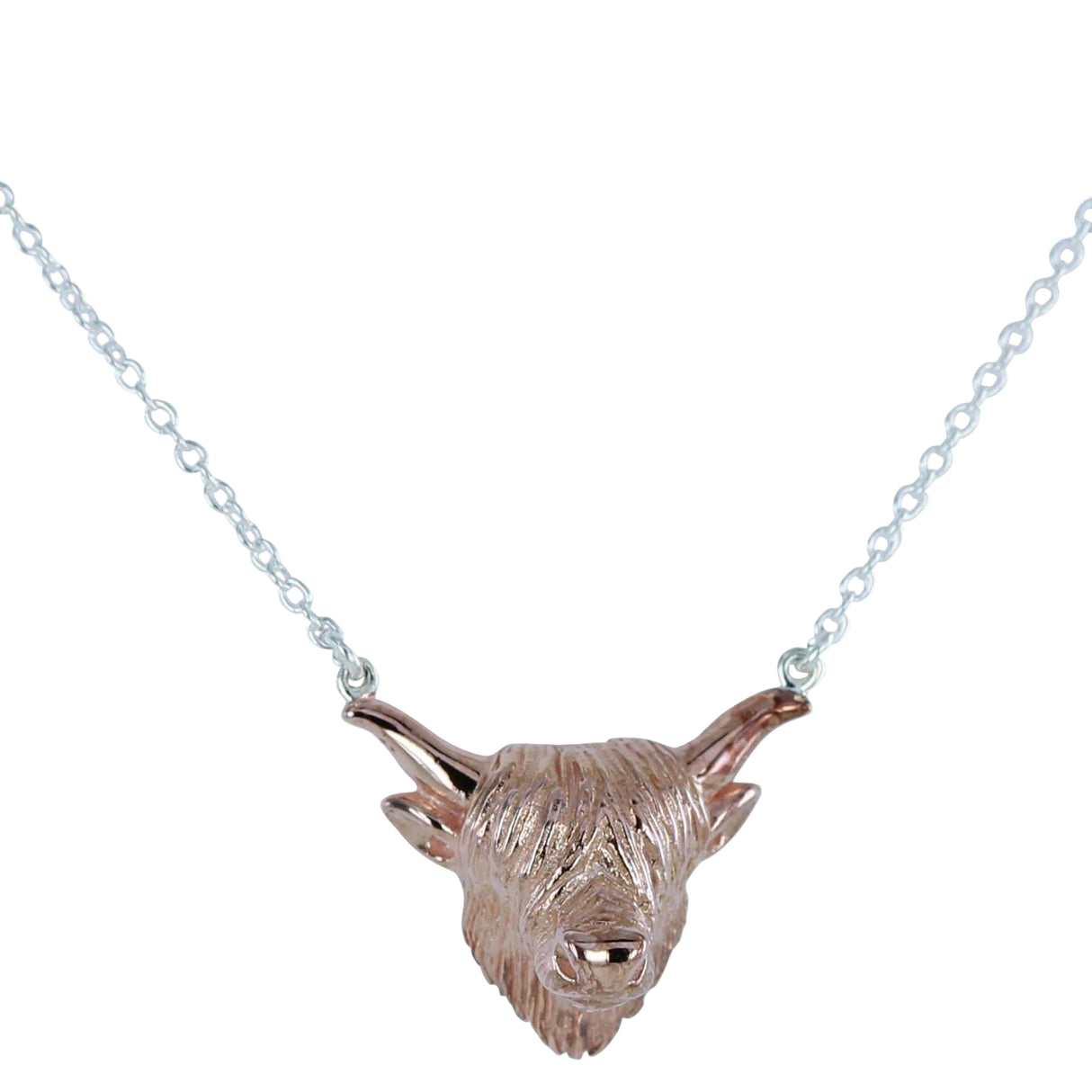 Reeves Highland Cow Necklace - Rose