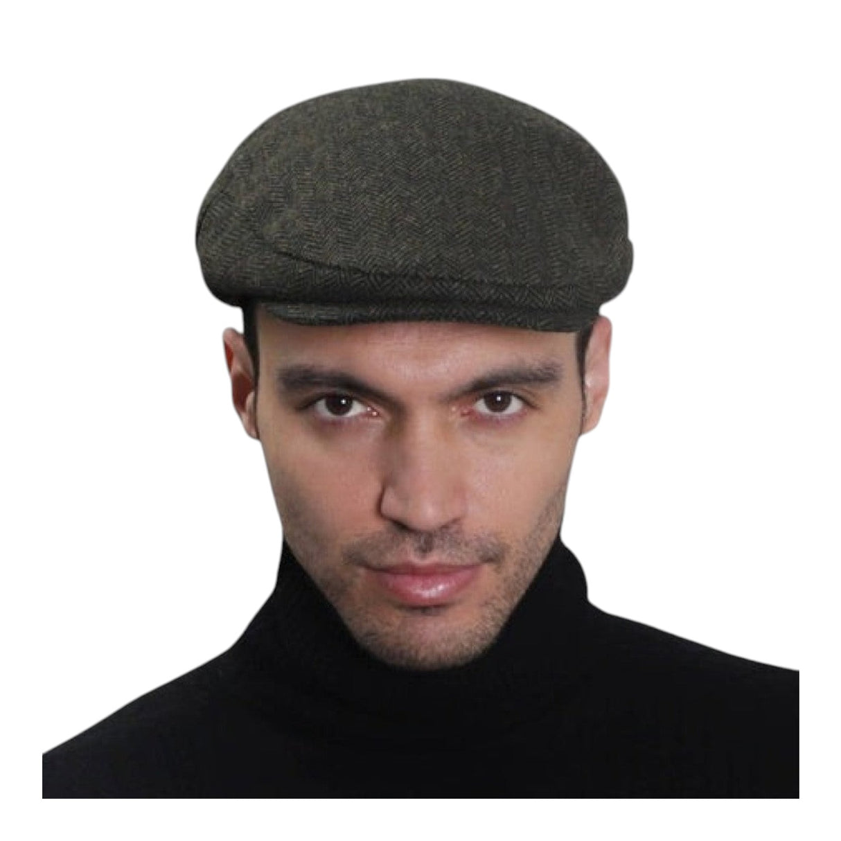 Boru Tweed Cap Green Herringbone