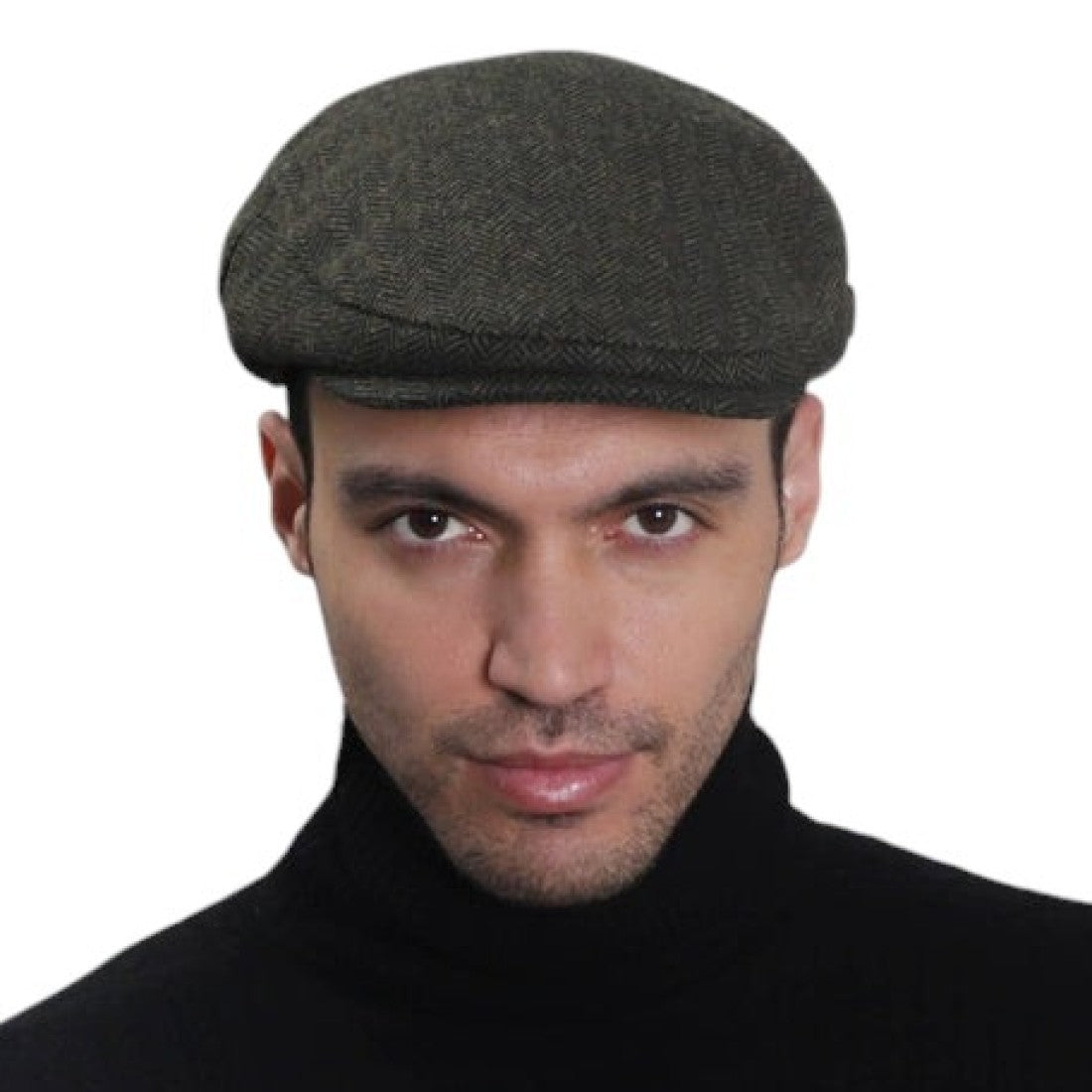 Boru Tweed Tweed Cap Green Herringbone
