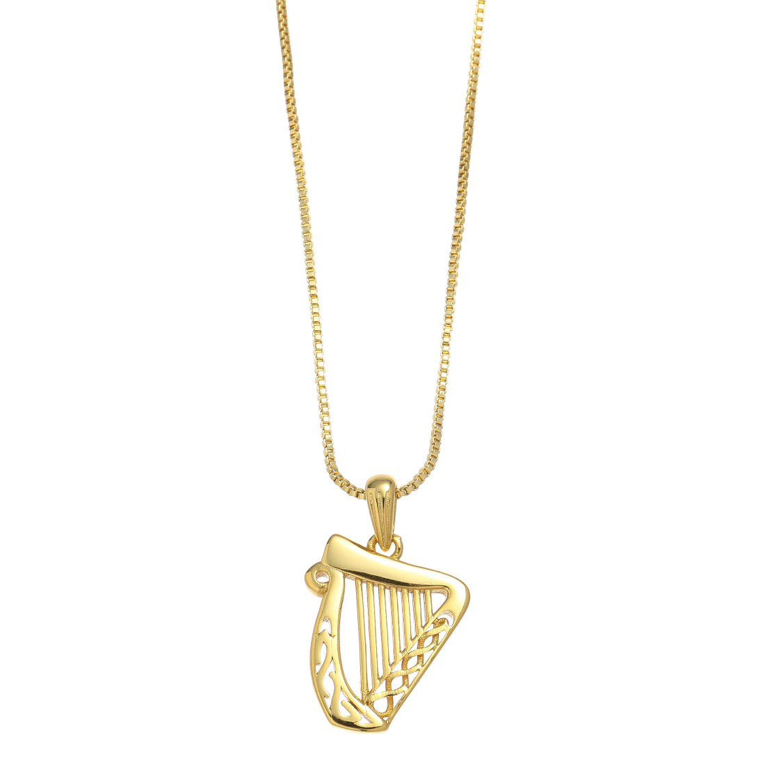 Gra Collection Harp Pendant Gold Vermeil