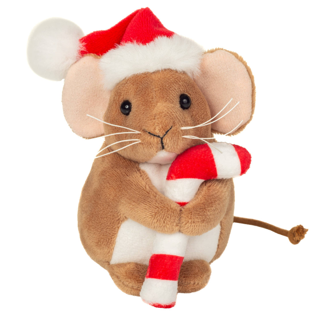 Teddy Hermann Christmas Mouse with Candy Cane 11cm