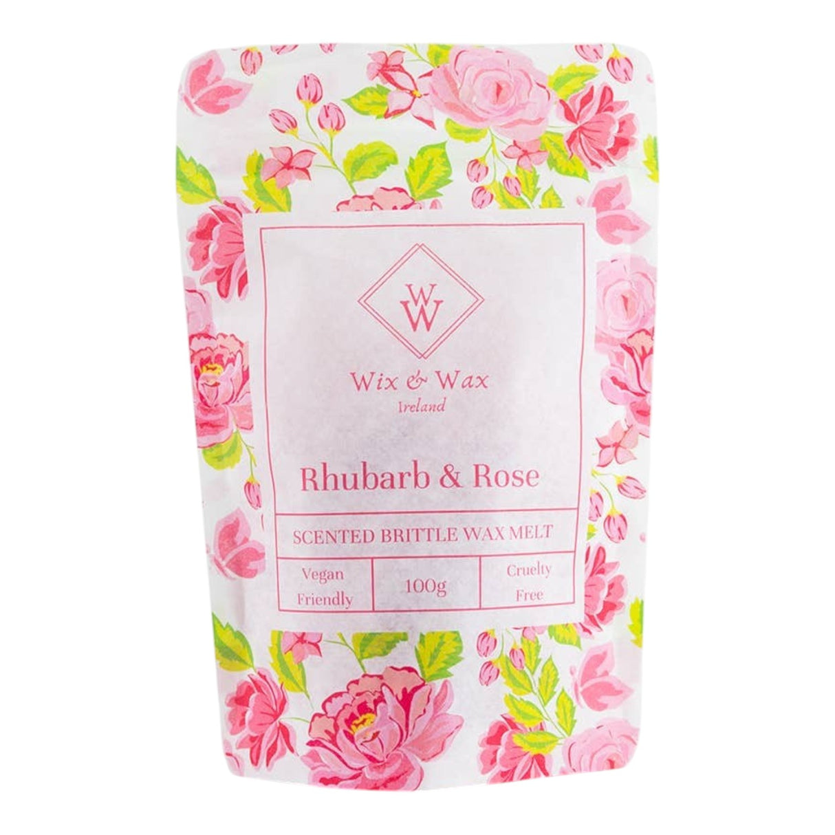 Wix & Wax Rhubarb & Rose Brittle Wax Melt