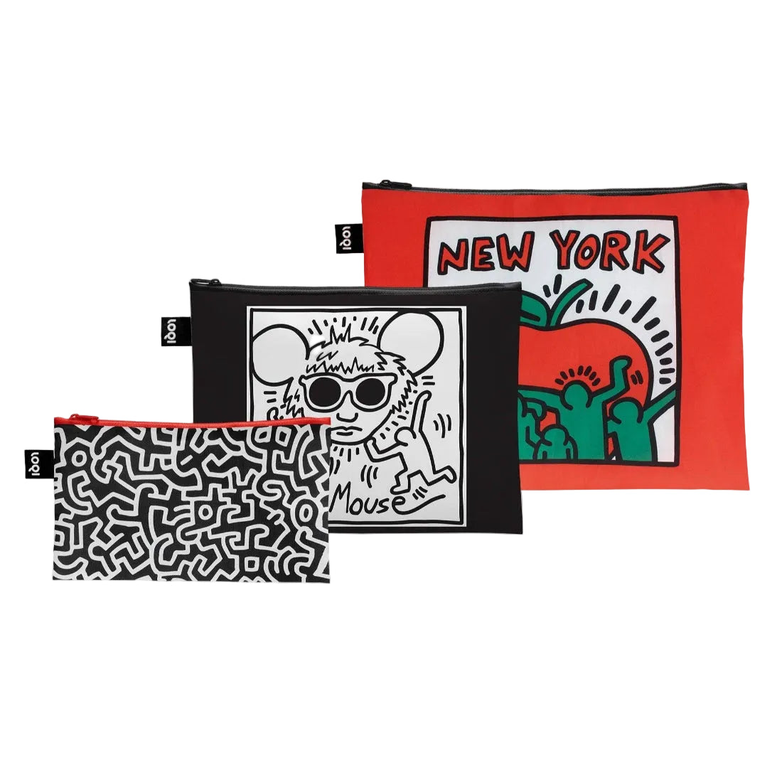 LOQI New York Recycled Zip Pockets