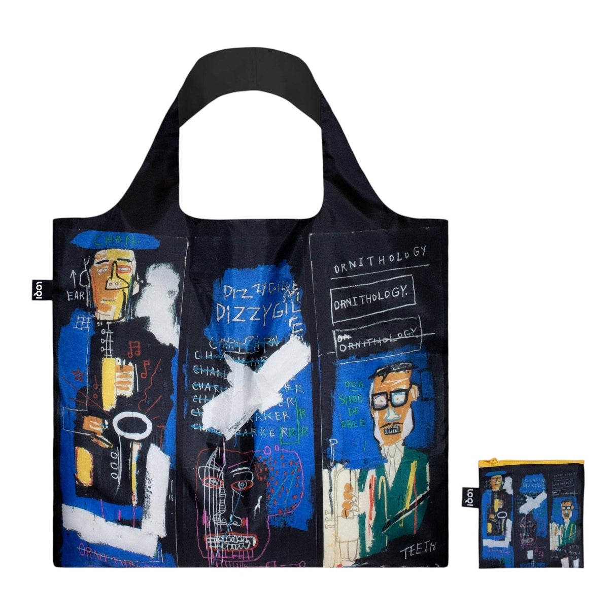 LOQI JEAN-MICHEL BASQUIAT Horn Players Recycled Bag