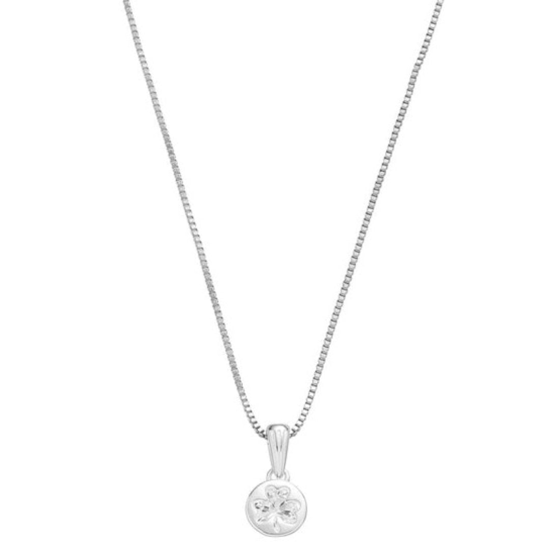 Gra Collection Shamrock Stud Necklace