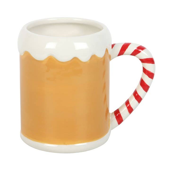 Something Different Candy Cane Gingerbread House Mug