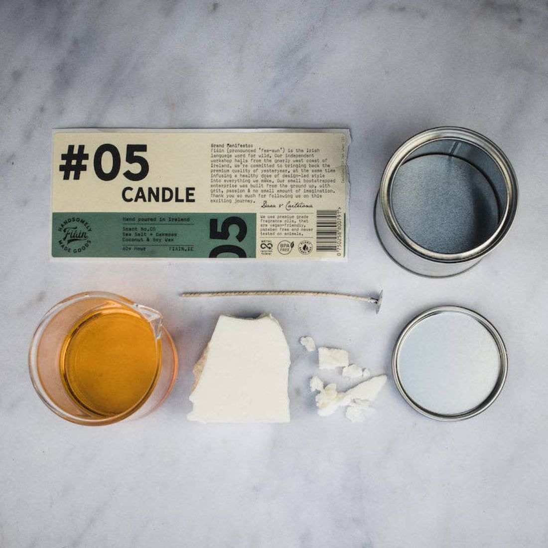 FAIN Candle 05 | Sea Salt + Oakmoss