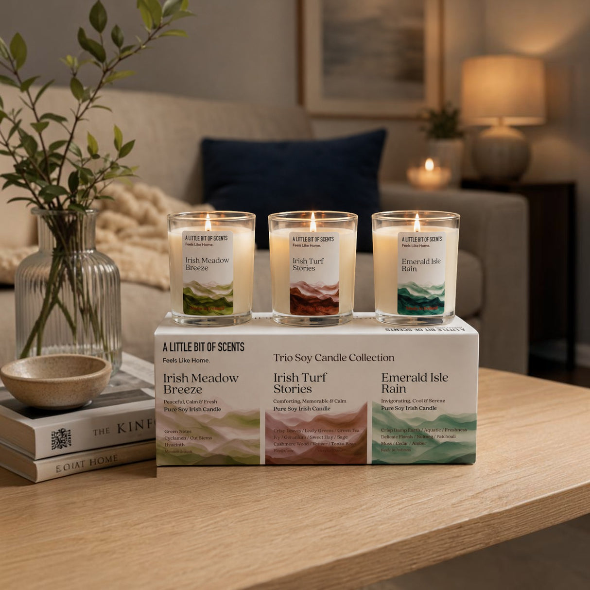 A Little Bit Of Scents Emerald Isle Trio Candle Set
