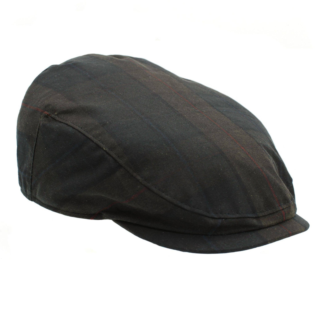 Heather Hats Charles Tartan Wax Flat Cap