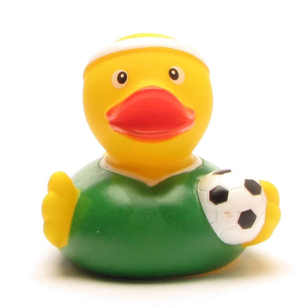 Duckshop Green Jersey Footballer Rubber Duck