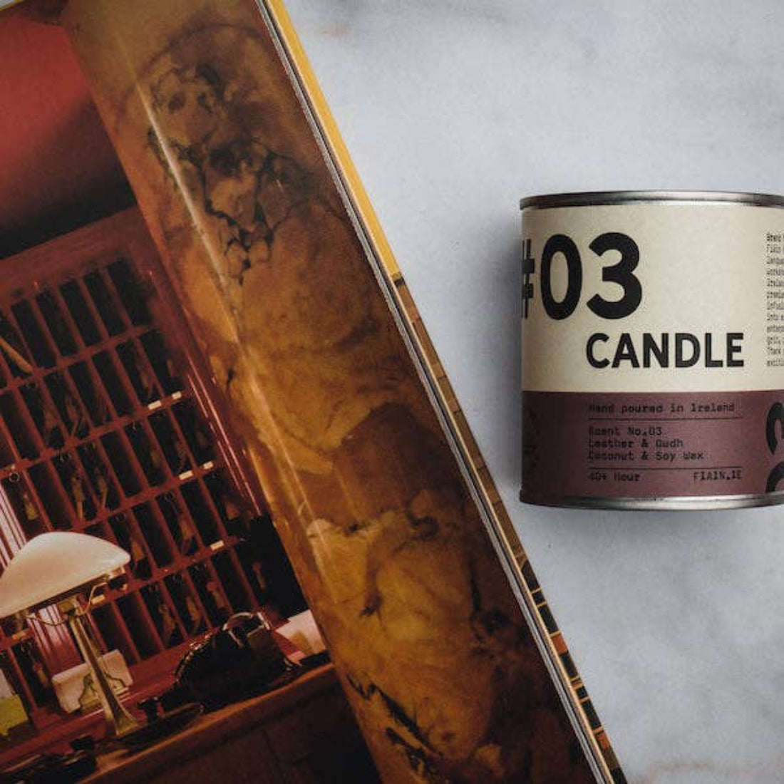 FAIN Candle 03 | Leather & Oudh