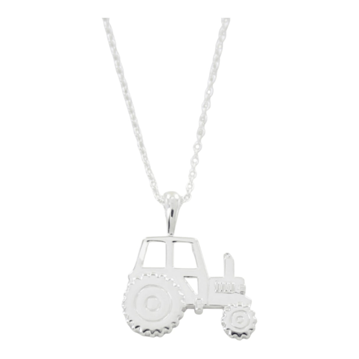 Reeves & Reeves Sterling Silver Tractor Necklace