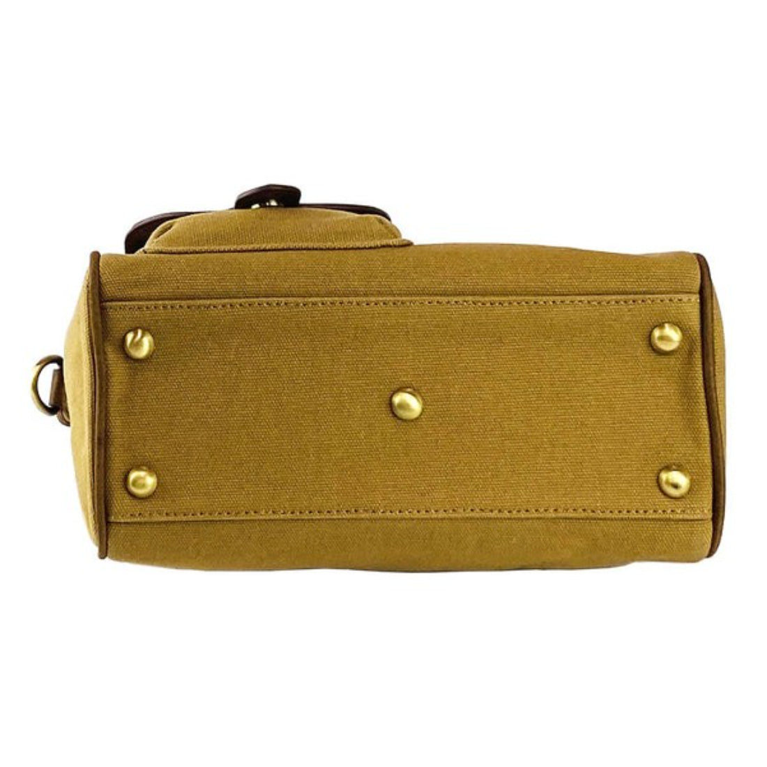 RB Italy Mini Handbag in Canvas/Leather - Hazelnut