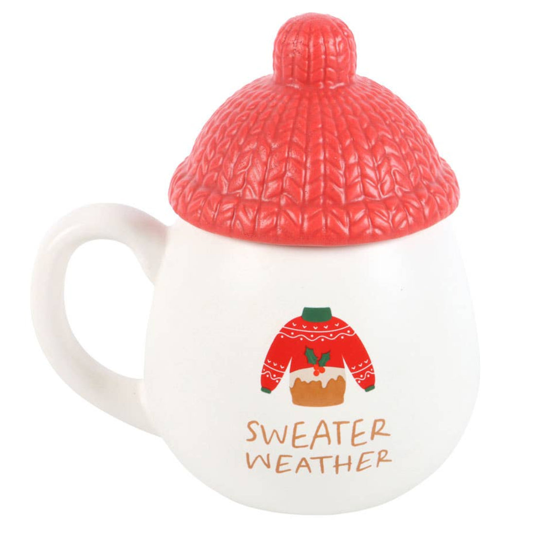 Something Different Sweater Weather Lidded Mug