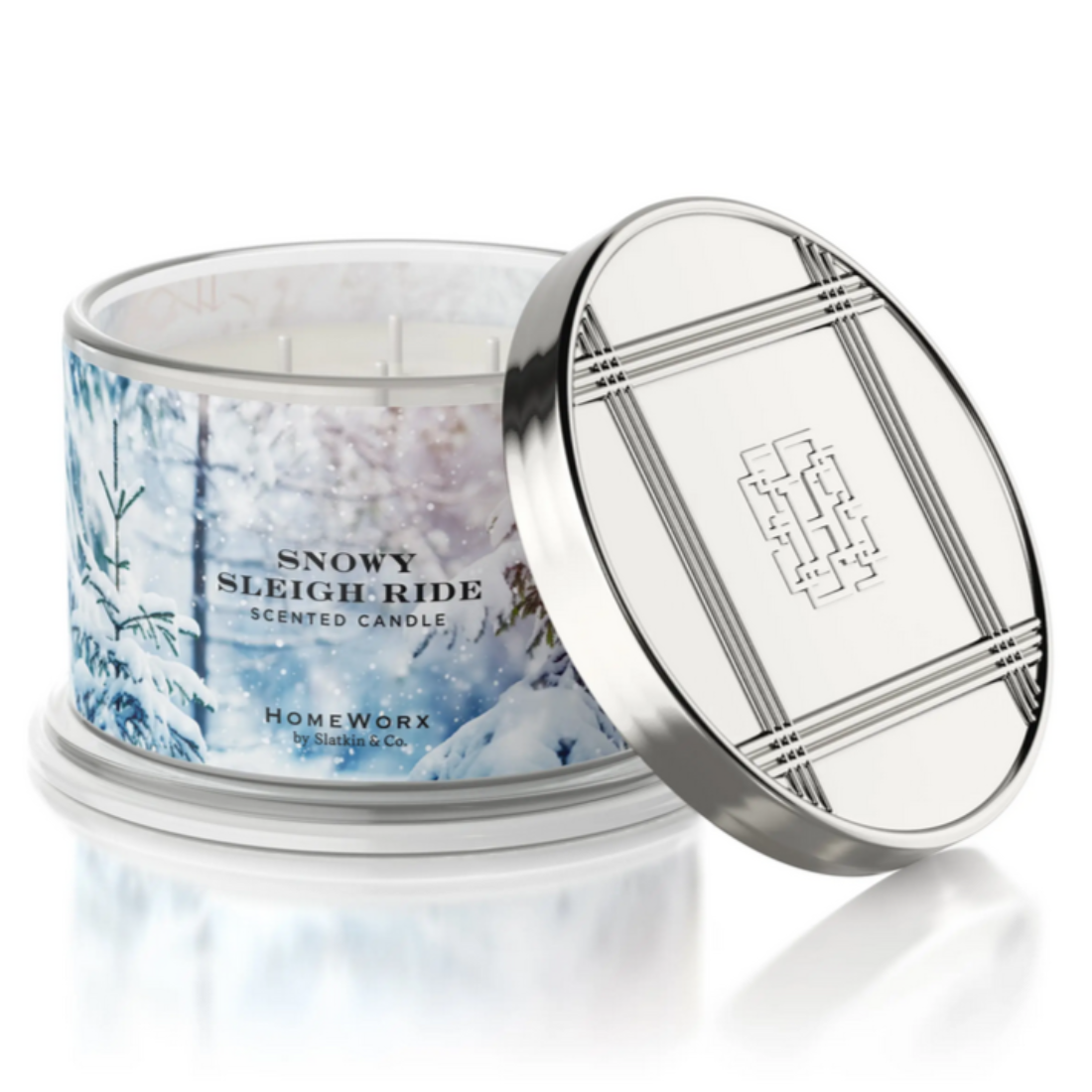 Homeworx Snowy Sleigh Ride 4 Wick Candle