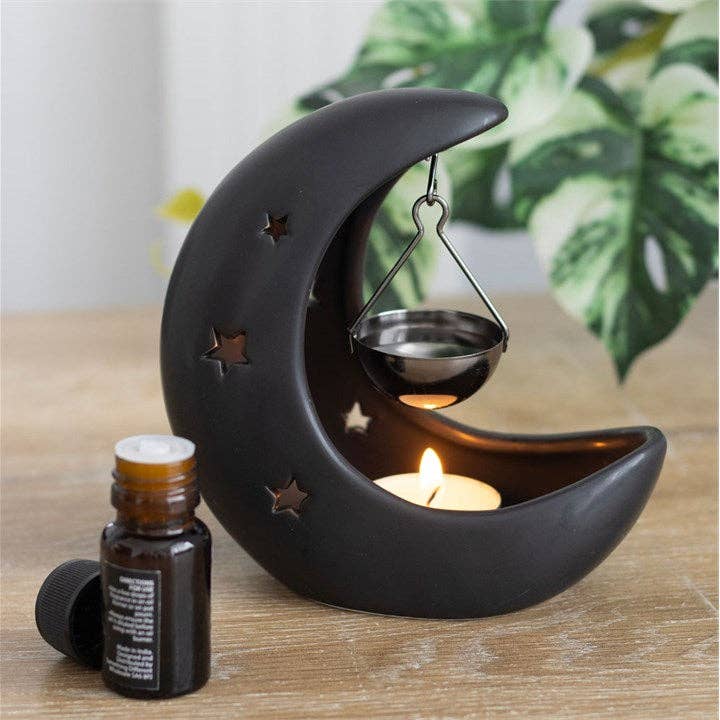 SD Black Crescent Moon Hanging Burner