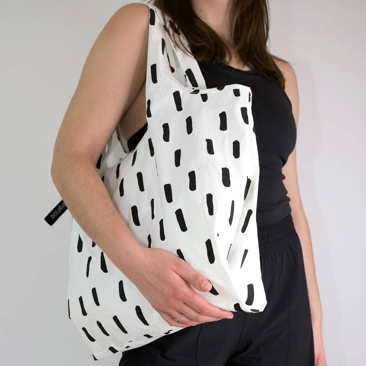 Notabag Foldable Tote - Black Brush