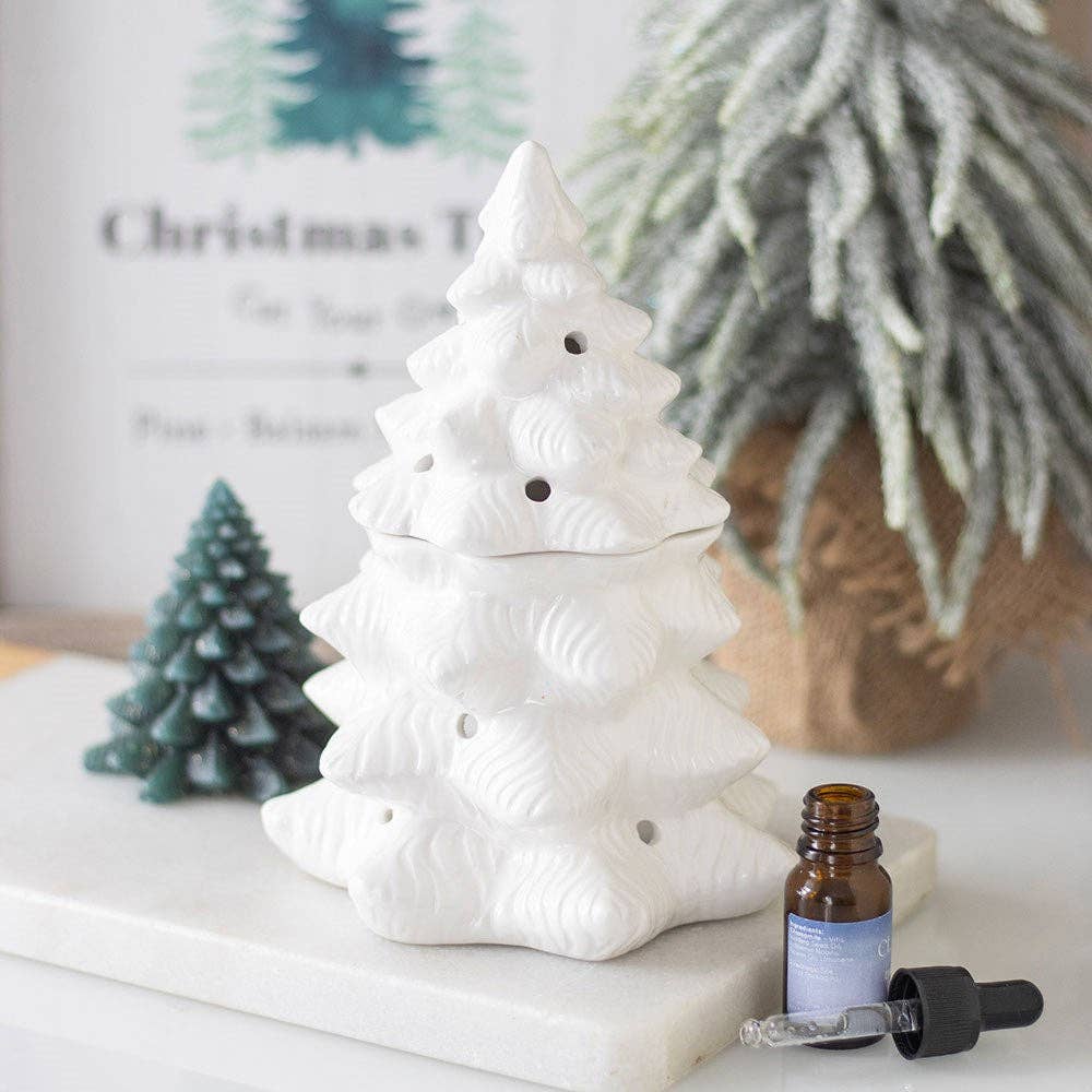 Something Different White Winter Fir Tree Wax Burner