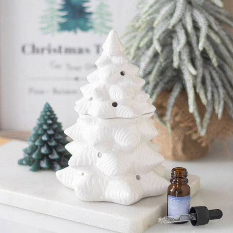 Something Different White Winter Fir Tree Wax Burner