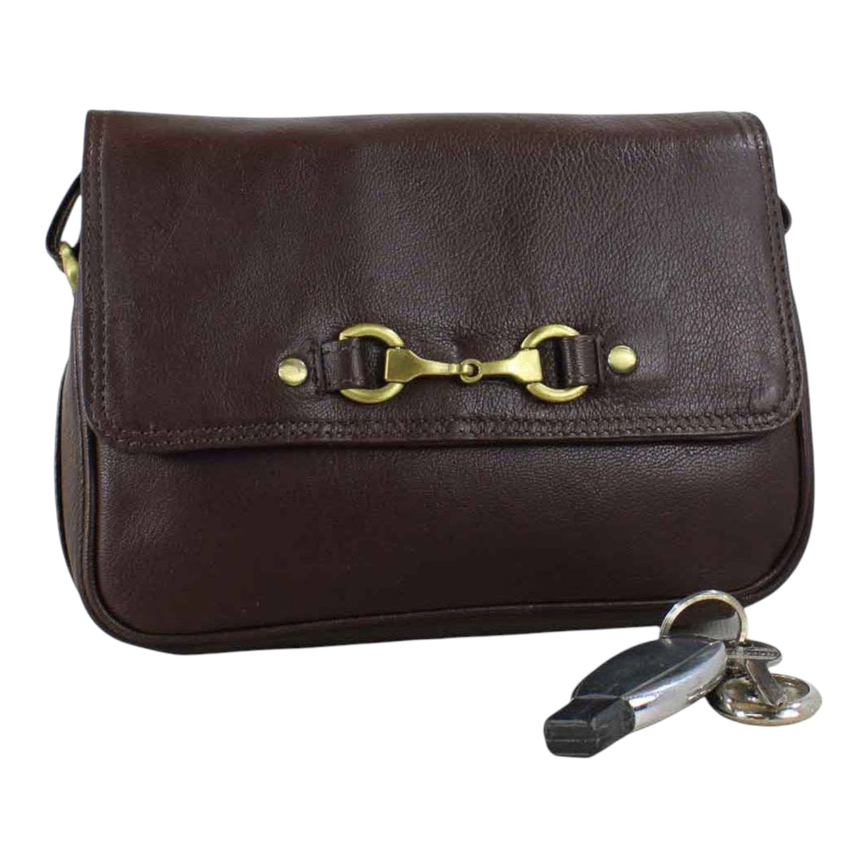 Grays 1922 Isla Shoulder Bag with Snaffle - Brown Leather