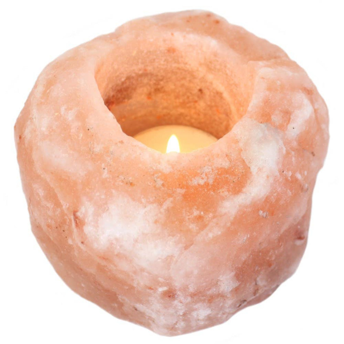 SD Pink Himalayan Salt Candle Holder
