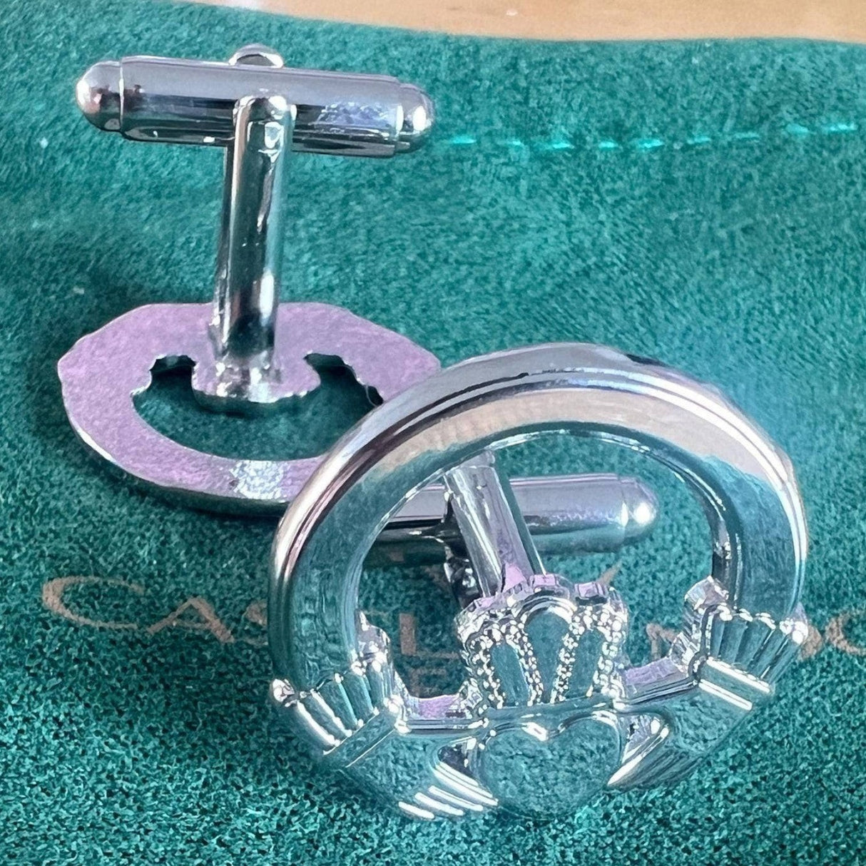 CastleKnock Designs Claddagh Ring Cufflinks