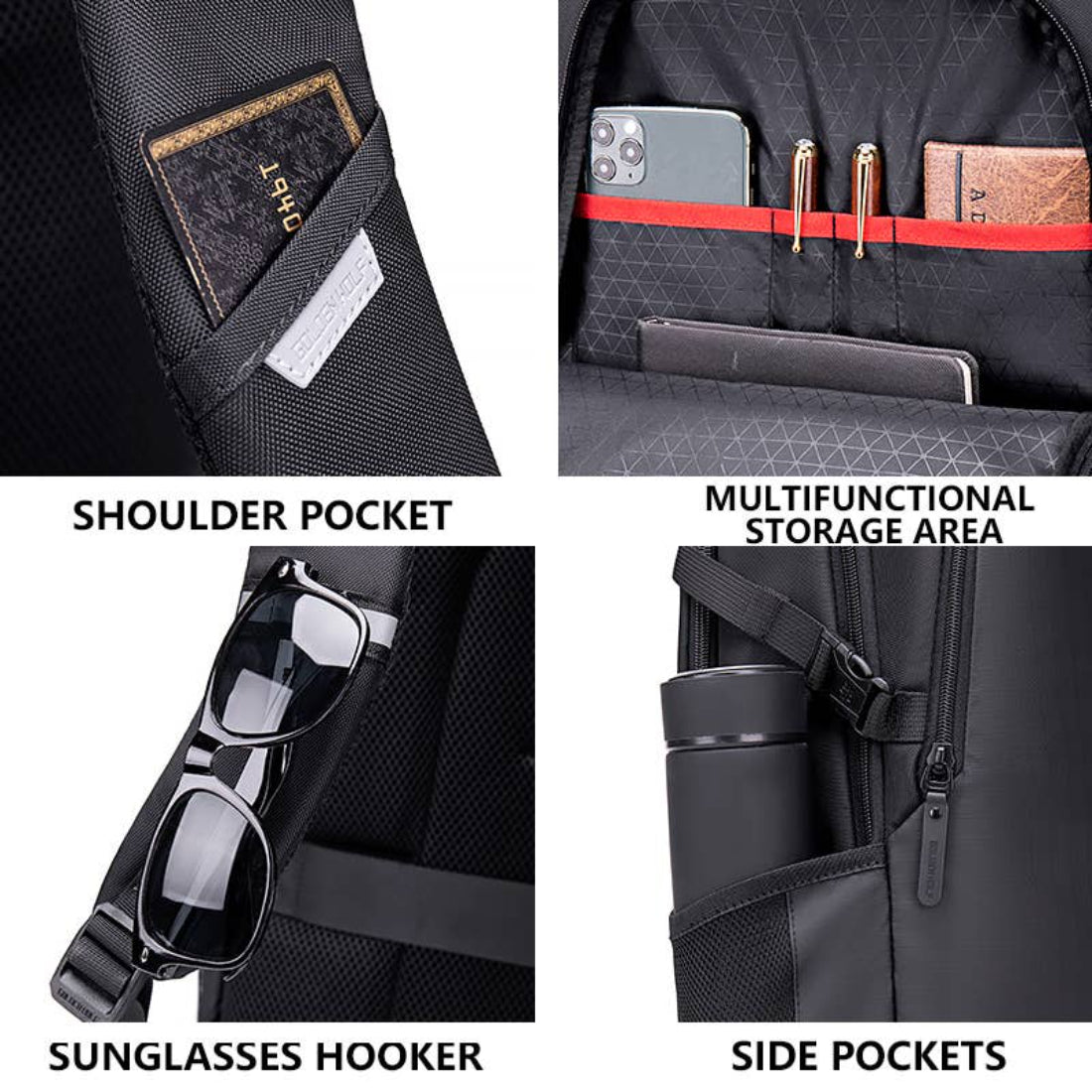 Marina Galanti Black Backpack - Medium
