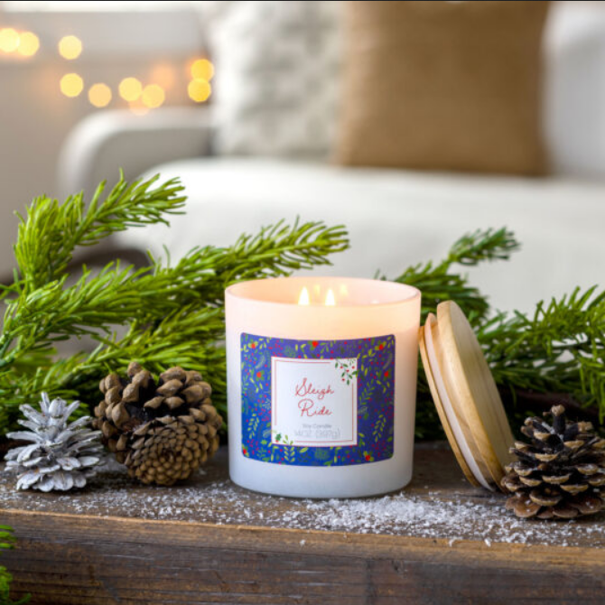 Candle Warmers Sleigh Ride Soy Tumbler Candle