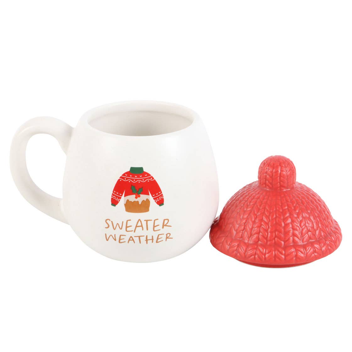 Something Different Sweater Weather Lidded Mug